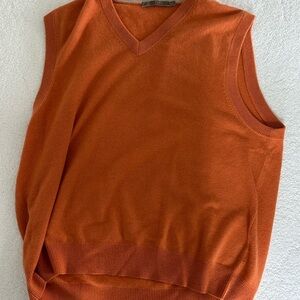 Raffi Burnt Orange Italian cashmere Vest